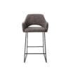 Yanai - Amazing Grey, Counter stool Slide Black